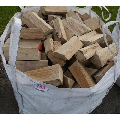 763 - Bag of oak firewood