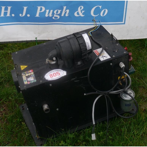 805 - Hatz electric start diesel generator. Very little use. GWO. Type 1B20-6 SN.1003415151549