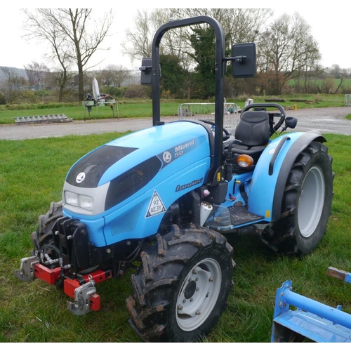 812 - Landini Mistral 50 tractor. 2175Hrs. Front hitch, off farm, GWO. Reg. GN12 DXS. V5 +VAT