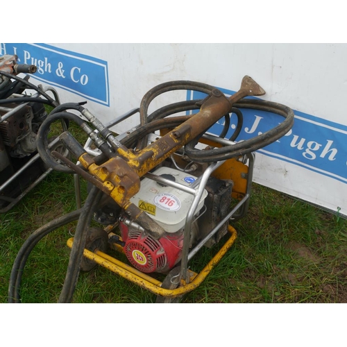 816 - JCB beaver hydraulic pack