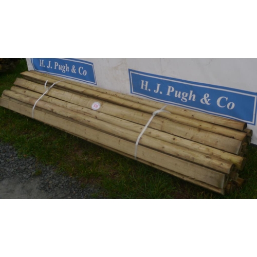 838 - Half round rails 12ft -30 +VAT