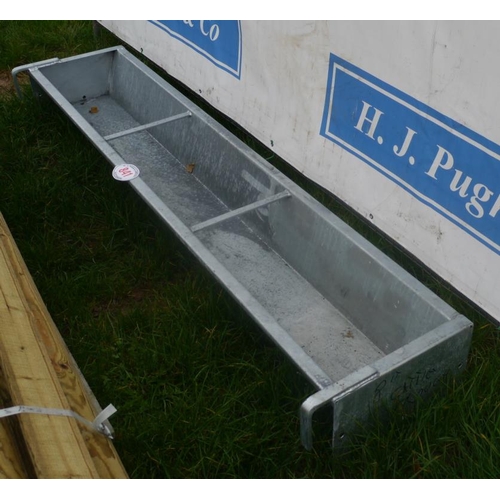 841 - Galvanised hook on cattle trough, 8ft -1 +VAT