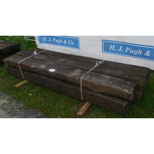 843 - Railway sleeper 8ft -6 +VAT