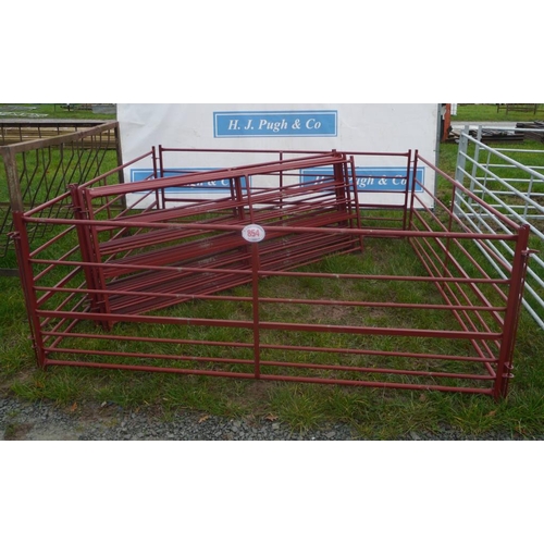 854 - Painted hurdles 8ft -10 +VAT