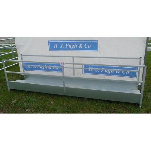 873 - Galvanised sheep walk through manger 10ft +VAT