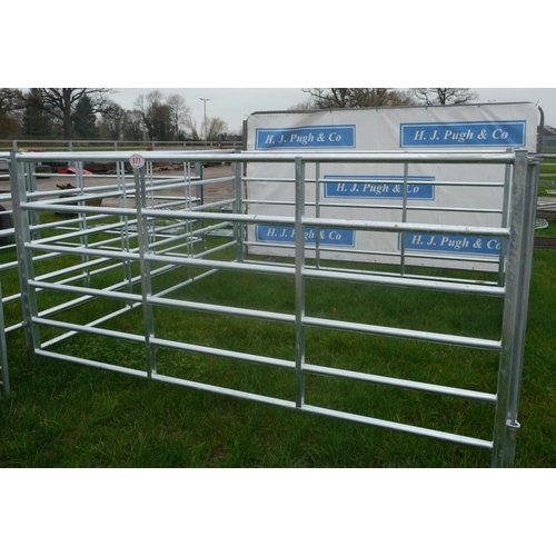 877 - Galvanised cattle hurdles 10ft -4 +VAT