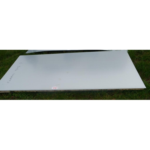 916 - Steel sheets 8x4ft -6 +VAT