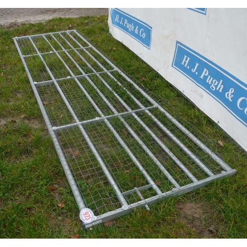 973 - Galvanised gate 14ft +VAT