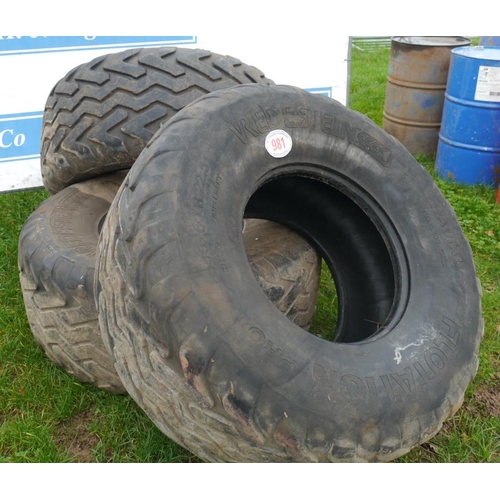 981 - Vedestein floatation tyres 550/60 R22.5 -3 +VAT