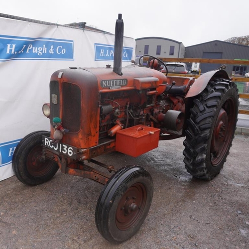 131 - Nuffield Universal Four tractor. 1957. Good original condition. Runs. Three owners from new. Chassis... 