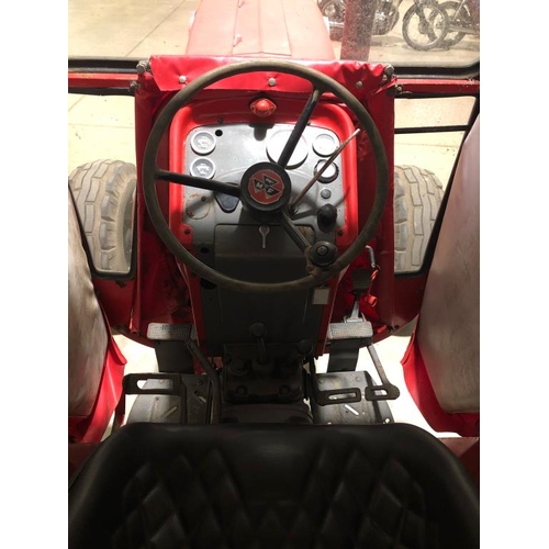 157 - Massey Ferguson 168 tractor. Original tractor. New seat and canvas. 6000hrs. This tractor has been o... 