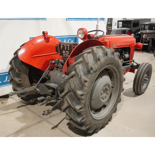 158 - Massey Ferguson 35. 1960, diesel. Run and drives, older restoration with receipts for work carried o... 