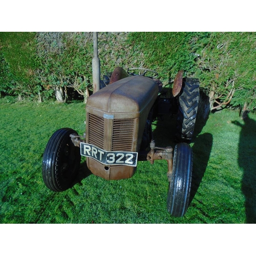 159 - Ferguson TEF diesel tractor. 1954. Genuine barn find. Original tractor with suppliers plate