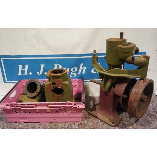 360 - Stuart Little Wonder stationary engine and box of Stuart parts