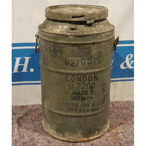 604 - Old German milk churn