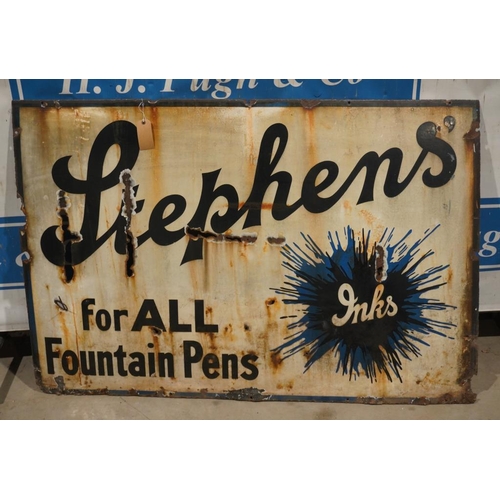 617 - Enamel sign, Stephens Ink  40x60