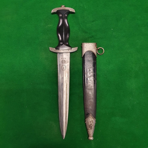 938 - 1938 SS mans dagger, double marked blade by J.A.Henkels with 