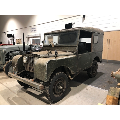 166 - Land Rover Series 1. 1951. Original engine and correct numbers.  Runs and drives. 1595cc. c/w old re... 