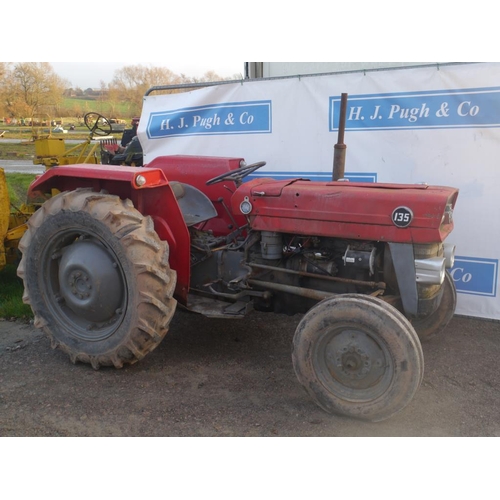 145 - Massey Ferguson 135 tractor. 3 Cylinder diesel. Running recently.