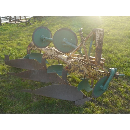 55A - Bamford 3 furrow plough with discs