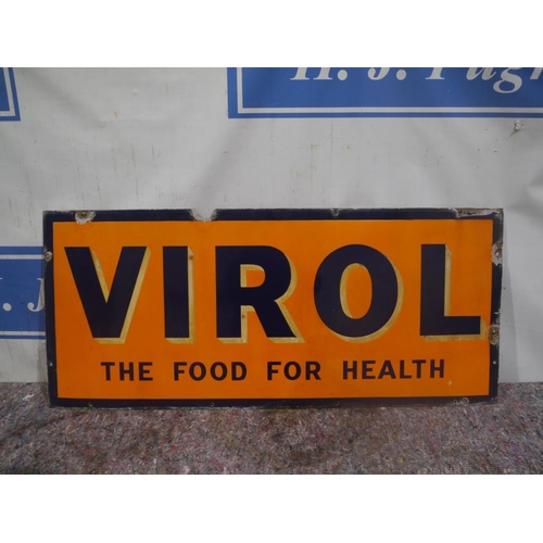 687 - Virol 'The food for health' enamel sign 21