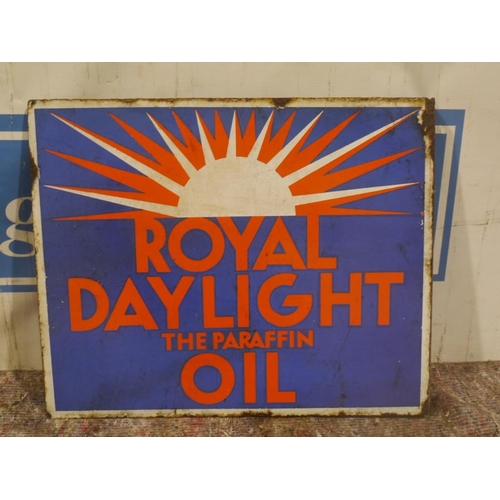 693 - Royal Daylight paraffin oil enamel sign 18