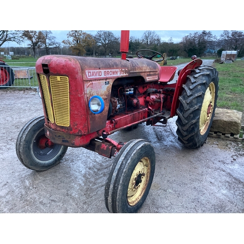 150 - David Brown 990 Implematic tractor. Runs & drives. New tyres, wings, exhaust & seat. Brakes & hydrau... 