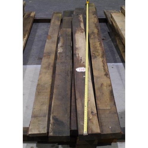 139 - Oak kiln dried boards 108x7x2