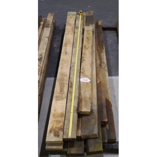 140 - Oak kiln dried boards 103x6x1 1/2