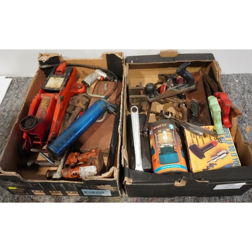 222 - 2 Boxes of assorted workshop tools