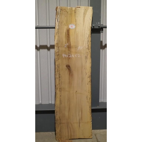 41 - Spalted Beech 94x24x2