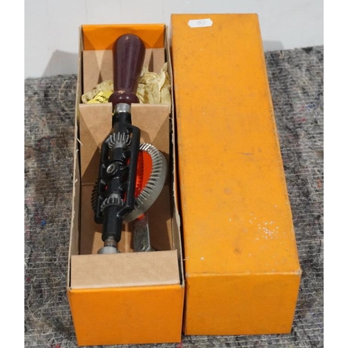 657 - Stanley 803 hand drill in box