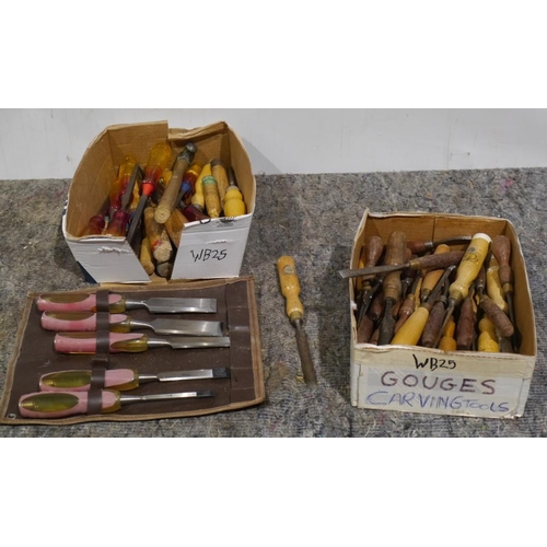 739 - Quantity of Marples chisels and others