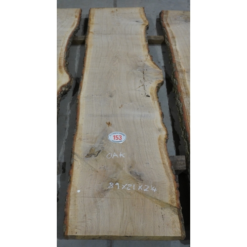 153 - Oak 89x21x2 1/2 -1