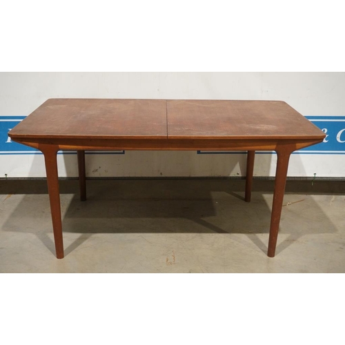 176 - Mid century extending table by A.H McIntosh & Co, Kirkcaldy 8x3ft