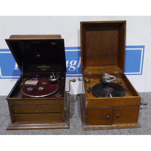 236 - The Alba gramophone and A Viva Tonal grafonola