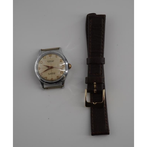 408 - Greeves Southport 17 jewel gents wrist watch with strap not attached