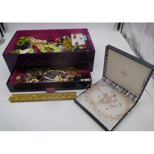 295 - Jewellery box with quantity of costume jewellery
**START OF DAY 2**