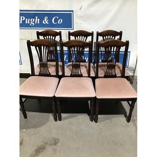 648 - Set of 6 H J Berry dining chairs