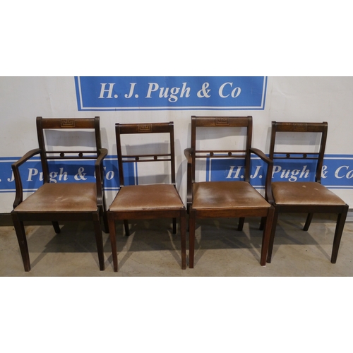 650 - 4 Regency style dining chairs