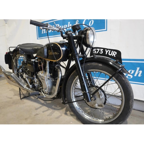 410 - Velocette MAC motorcycle. 1948. Engine No MAC11134. Frame No- 4100. This bike is registered with the... 