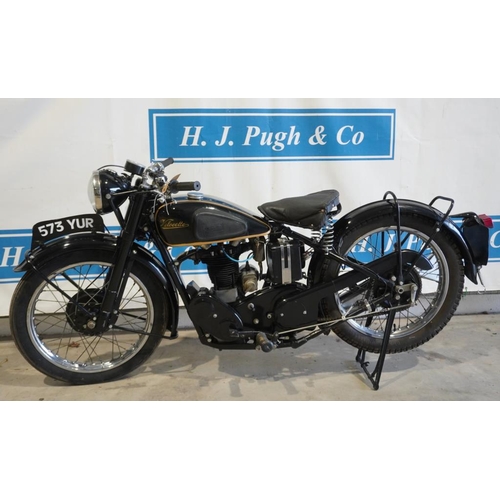 410 - Velocette MAC motorcycle. 1948. Engine No MAC11134. Frame No- 4100. This bike is registered with the... 