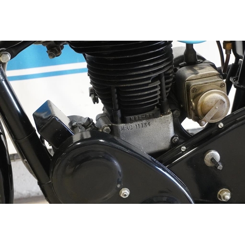 410 - Velocette MAC motorcycle. 1948. Engine No MAC11134. Frame No- 4100. This bike is registered with the... 