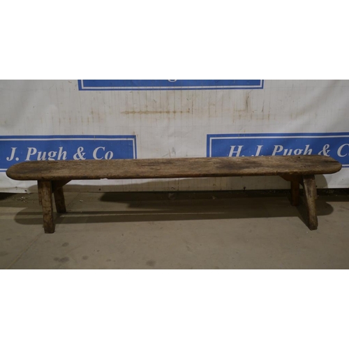 184 - Wooden bench seat 90