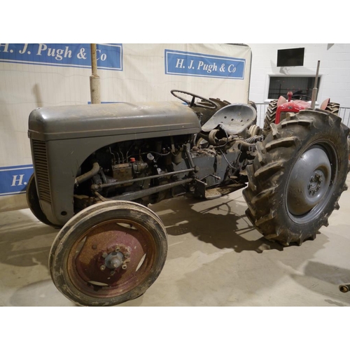 191 - Ferguson TEF tractor. 1953, Diesel. SN. 312780. Reg. DEP 58, Old buff log book