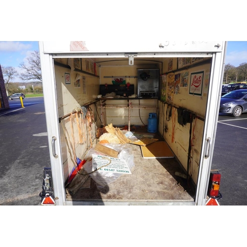 194 - Lynton Commercial box trailer. Twin axle, roller door, 13ft. SN. G362860