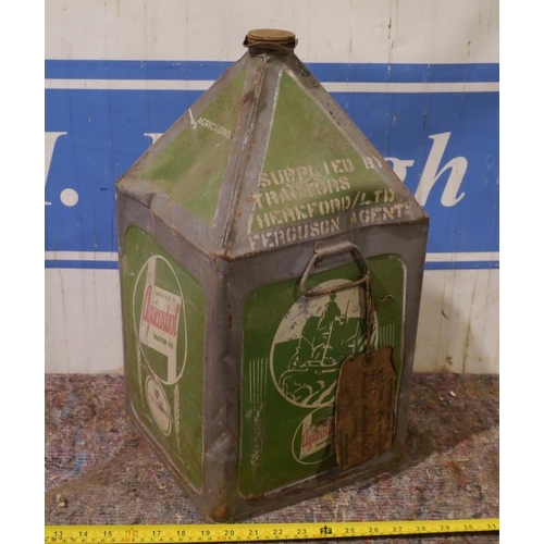 39 - Agricastrol 5gallon oil tin