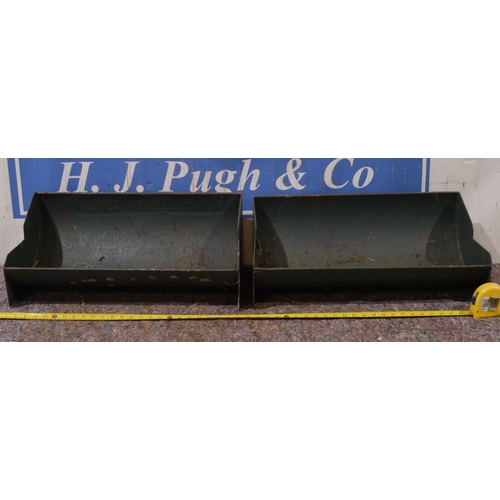 41 - Two steel troughs