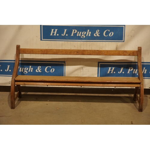 10 - Pine open back bench 75
