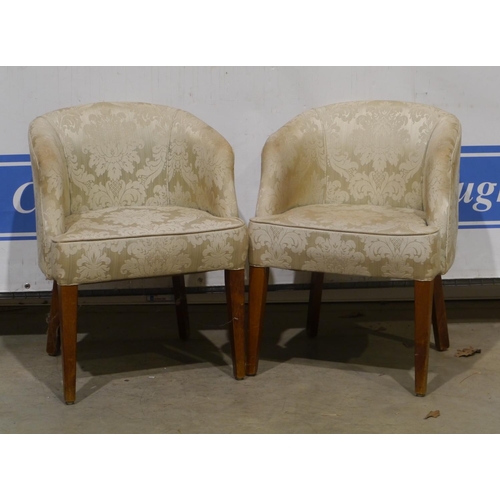 103 - Pair of upholstered arm chairs